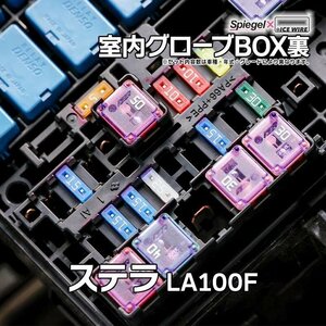 ヒューズ ステラ LA100F Spiegel X ICE FUSE 室内グローブBOX裏 スバル Spiegel メール便 送料無料