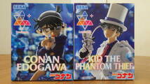 【プライズ 名探偵コナン フィギュア セット】Luminasta 江戸川 コナン 怪盗キッド 2種セット 未開封　SEGA セガ ルミナスタ_画像1