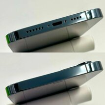 【中古/ジャンク】SoftBank iPhone12 Pro Max 128GB パシフィックブルー 赤ロム保証 【送料無料/名古屋大須店】_画像4