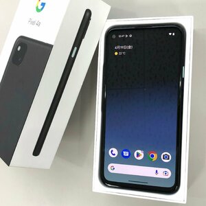 【中古,訳あり品】SIMフリー Google Pixel 4a 5G ブラック 赤ロム保証 Softbank版【京都駅前,送料無料】