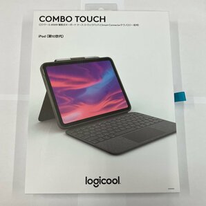 【送料無料/中古美品】Logicool COMBO TOUCH iPad 第10世代用 グレー iK1059GRA 着脱式キーボードケース 【四丁目店】の画像1