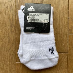 アディダス ADIDAS サイズ:22-24cm ホワイト×ブラック ECF72-CG2673