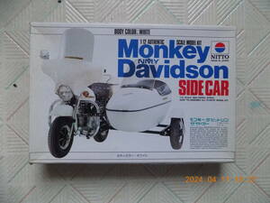 Monkey Davidson SIDECAR ( NITTO 1/12 SCALE BIKE MODEL SERIES. EASY TO ASSEMBLE ALL PLASTIC MODEL KIT )