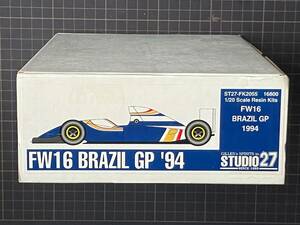 ◆未組立品・送料無料◆ WILLIAMS FW16 BRAZIL GP仕様 1994 ◆ スタジオ27製レジンキット【セナ没後30年】