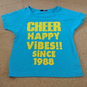 CHEER JUNIOR　半袖Tシャツ① 半袖　チアリーディング　チアダンス　ジュニアサイズ　中学生　高校生　