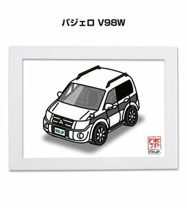 MKJP イラストA5フレーム付 パジェロ V98W 送料無料