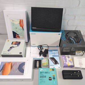 PC peripherals set sale tablet headset mouse pad Junk present condition goods 