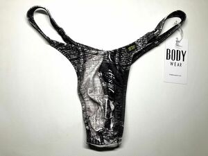 BODYWEAR ニュースペーパー柄 ベーシックスタンダード Tバック　Lサイズ　ボディウェアー