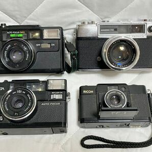 【RA-28】レンジファインダーカメラまとめて4台セット！RICOHリコー FF-1,YASHICAヤシカ minister-700 ほか/ヤマト60sの画像1