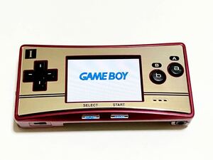 [RD-9] Состояние 良☆動作品☆Nintendo Nintendo Nintendo GAMEBOYmicro Game Boy Micro OXY-001 Счастливый Марио 20-я памятная модель Famicom Ver./送230