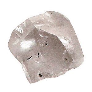 原石 パープルダイヤモンド 結晶片 0.48ct 研磨用 鉱物標本 ペールカラー シェラレオネ 瑞浪鉱物展示館 5240