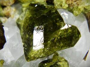 国産鉱物　神奈川県ザレノ沢　透輝石（双晶）