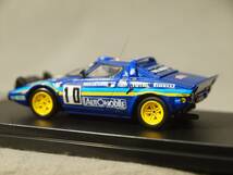 ランチア ストラトス HF 1981年 Tour de Corse優勝 #10 B.Darniche/A.Mahe チーム シャルドネ MIRAGE/hpi 1/43 8239 【紙箱 日焼け】_画像5