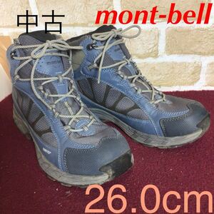 [ selling out! free shipping!]A-361 momt-bell!la plan do boots! trekking boots!26.0cm! mountain climbing! outdoor! camp! high King! mountaineering! used 