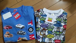 送料無料 2点セット トミカ 半袖Tシャツ トイストーリー 半袖Tシャツ 120cm