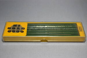 昭和レトロ　トンボ鉛筆　ハイゴールド　8900　 H　１ダース　プラケース入り 未使用　廃盤　当時物