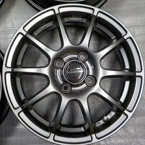 【 マルカサービス 】 A-TECH SCHNEDER 14インチアルミホイール 4本 4H PCD100 4.5J +43 JWLの画像6