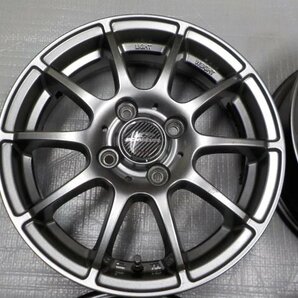 【 マルカサービス 】 A-TECH SCHNEDER 14インチアルミホイール 4本 4H PCD100 4.5J +43 JWLの画像2