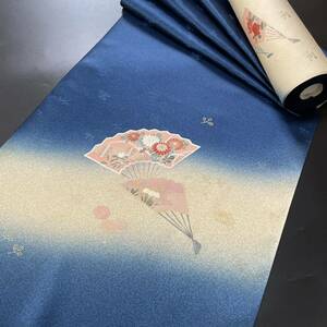 #. одежда магазин .#. после крепдешин установка ниже выходной костюм бумажная часть веера золотая краска обработка .. ткань надеты сяку справка розничная цена 398,000 иен японский костюм японская одежда кимоно #KUR219.