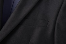 H1142-M■ブラック/新品 パンツ スーツ メンズ セットアップ スーツ ジャケット ズボン 高品質 春秋 ビジネ スシングルスーツ 薄手_画像4