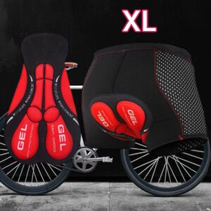 インナーパンツ サイクリング 自転車 メンズ ウェア バイク パッド バイク 赤 レッド 新品 XL 衝撃吸収 メッシュ サイクル