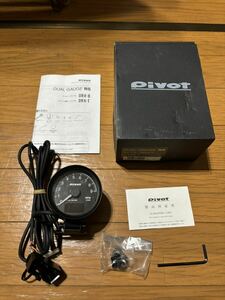 pivot DUAL GAUGE RS 60φ （OBDタイプ）タコ+水温