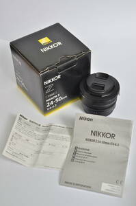 Nikon　ニコン NIKKOR Z 24-50mm F4-6.3 　フルサイズ　 標準ズームレンズ 　フード・元箱・保証書付き