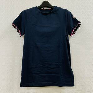 【MIA-9845YN】１円 ～ MONCLER モンクレール カットソー 半袖 Tシャツ SlimFit スリムフィット サイズXS ブランド 古着 長期保管品の画像1