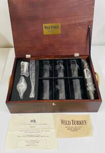 【TK12597KM】1円スタート WILD TURKEY ワイルドターキー グラスセット 非売品 コレクション お酒 雑貨 長期保管品 インテリア