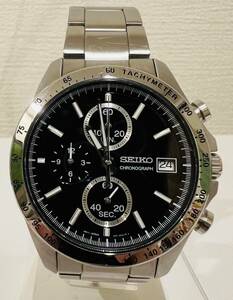 【KJ-3537SK】1円～ SEIKO セイコー 8T67-00C0 スピリット クロノグラフ メンズ クォーツ コレクション 腕時計 メンズ 動作未確認