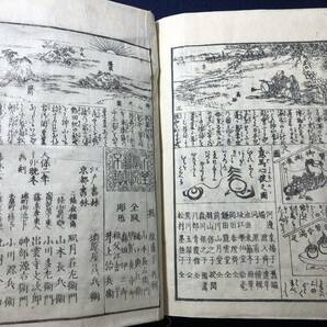 2980彩色 富士山 古地図ほか美本! 絵入■大日本永代節用無尽蔵■ 節用集 江戸期 風俗 極厚冊 木版画 木版 版画 和本浮世絵ukiyoe古書古文書の画像9