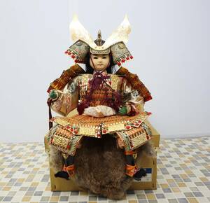 Art hand Auction ▲ День защиты детей | Специальная майская кукла Детская кукла генерала самурая | № 10 | Традиционное ремесленное праздничное украшение для мальчика, традиционная японская культура, японская кукла, доспехи, меховой коврик в комплекте ■N5935, время года, Ежегодное мероприятие, день детей, Майская кукла