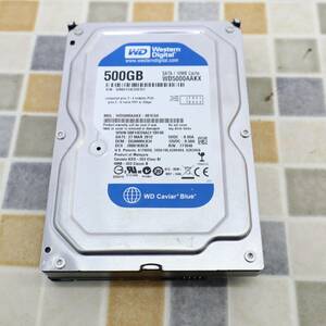 ∨ 500GB｜SATA 内蔵型 3.5インチ ハードディスク｜Western Digital WD5000AAKX HDD｜フォーマット済 ■O6216