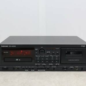 ▲ ｜カセット CDプレーヤー コンビネーションプレーヤー｜TASCAM CD-A550 ｜ 業務用CDプレーヤー カセットデッキ ■P1289の画像1