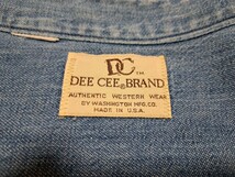 ■【◎雰囲気抜群◎】80’s～♪VINTAGE USA製 DEE CEE BRAND デニム ウエスタンシャツ DC ワシントン ディーシー【L～XLサイズ相当】■_画像3