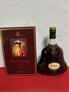 JP1218＊古酒 未開栓品 Hennessy ヘネシー XO ブランデー 金キャップ 700ml 40% 箱付＊