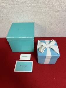 JP1220＊Tiffany ティファニー 小物入れ TIFFANY&Co. ティファニー ミニブルーボウボックス 小物入れ リボン ジュエリーケース＊