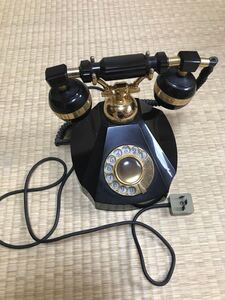  ultra rare * retro telephone machine dial type antique Tamura electro- machine elegance interior 