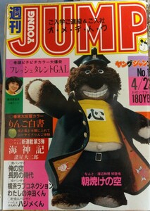 週刊ヤングジャンプ　1981年4月23日号　横須賀昌美18歳　松本伊代15歳　日高のり子18歳