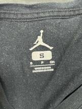 Nike ナイキ AIR Jordan ジョーダン Tシャツ　ロンt 長袖 Sブラック 黒 トップス 古着_画像2