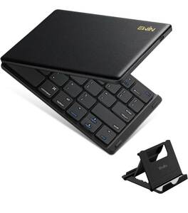 新型 Bluetooth キーボード 折りたたみ式 ワイヤレス キーボード 157g 超軽量 薄型 無線 レザーカバー ワイヤレスIOS/Android/Windows