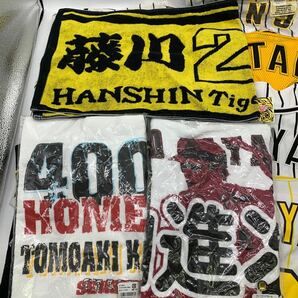 6-4-49■阪神タイガース ユニフォーム Tシャツ タオル 帽子 まとめて プロ野球 長期保管品 未使用有 マートン 高山 大竹 矢野 金本 他 の画像3