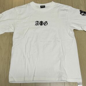 ほぼ 新品 A&G エーアンドジー Tシャツ ホワイト クロス 半袖シャツ Mサイズ 検 クロムハーツ 正規品の画像2