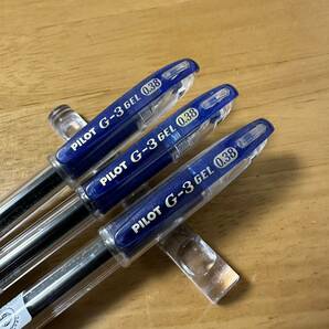 新品 廃盤 PILOT パイロット G3 Gel ボールペン 青 0.38mm 3本セット ペン回しの画像2