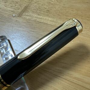 ジャンク 廃盤 Pelikan ペリカン Souveran スーベレーン M800 万年筆 グリーンストライプ 緑縞 初期型 プレート尻軸 吸引式 W.Germanyの画像4