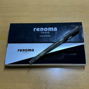 新品 廃盤 Pentel ぺんてる renoma レノマ 水性 ボールペン RER50N-A グレーマーブル軸 昭和レトロ