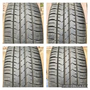 夏用 185/60R15 84H GOODYEAR 2022年製 バリ山4本セット 15x5.5J ET 50 PCD 4Hx100 ヴィッツ フィット等の画像9