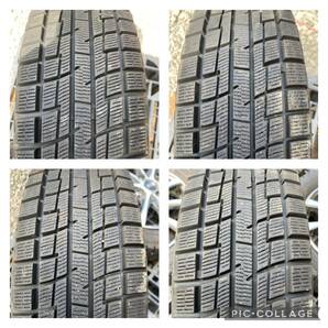 155/65R13 73Q YOKOHAMA iceGUARD スタッドレス バリ山 4本セット 13x4J ET 45 PCD 4Hx100 ハブ系やく 68mmの画像8