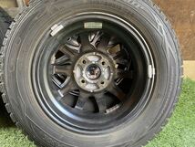 美品　145/80R13 75Q DUNLOP WINTERMAXX スタッドレス バリ山4本セット　13x4J ET 43 PCD 4Hx100 軽トラ、軽自動車等　_画像7