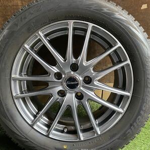 美品 205/60R16 92Q BRIDGESTONE BLIZZAK VRX2 スタッドレス バリ山4本セット 15x6.5J ET 48 PCD 114.3 ノアヴィクシー90系等の画像3